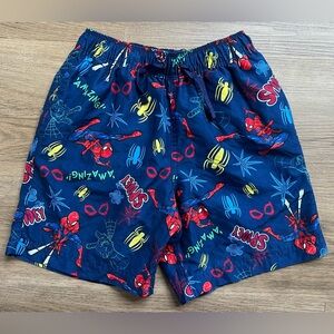 Spider-Man Hanna Andersson Swim Trunks, Soft Mesh Lining, Drawstring, Boy 6-7
